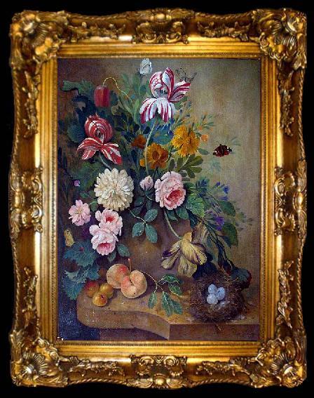 framed  unknow artist Still life with flowers, ta009-2